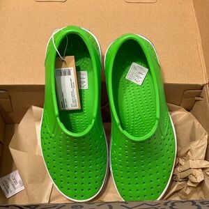 Native Neon Green Green Slip-On Shoes